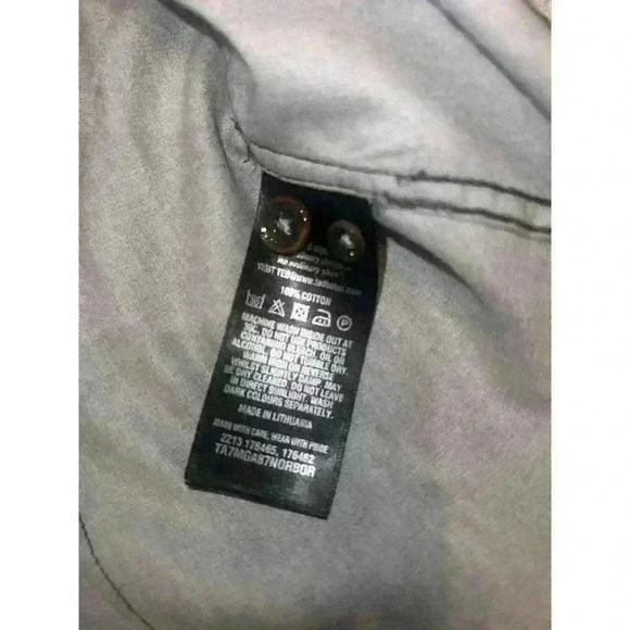 Ted Baker Norbor Modern Slim Fit Microdot Print Sport Shirt Dark Gray Size XL 5 - Picture 10 of 10